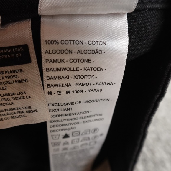 NEW Levis Pants Womens 28 Black Baggy Cargo High Rise Wide Leg Rave Grunge Army - Picture 9 of 15